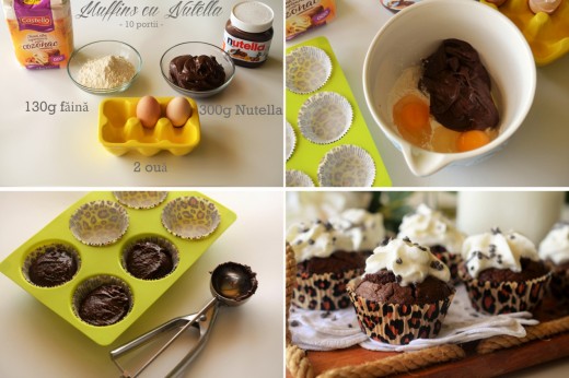 Muffins cu nutella