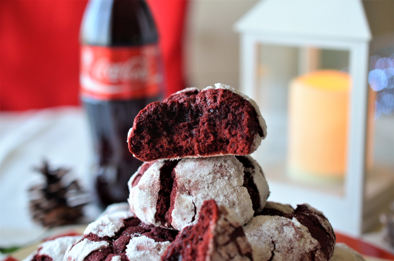 biscuiti red velvet crinkle