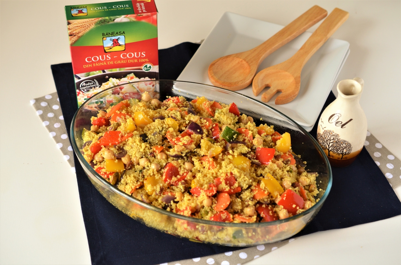 cous cous cu legume coapte