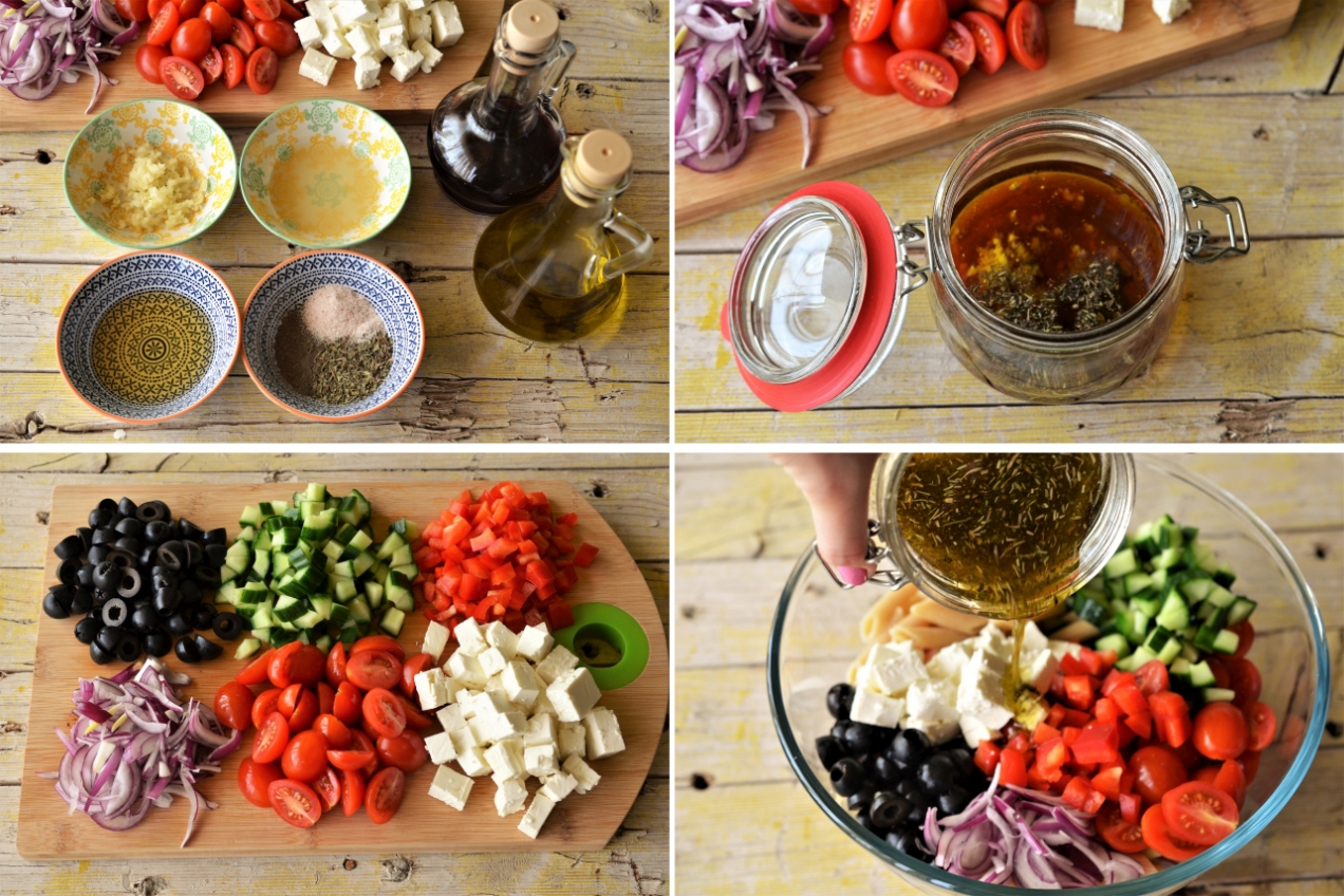 salata greceasca cu paste