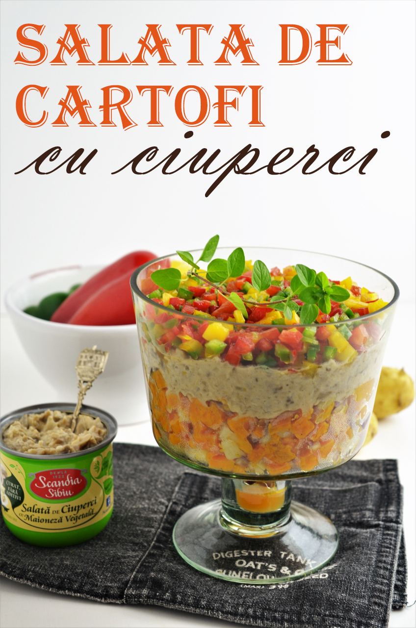 salata de cartofi cu ciuperci