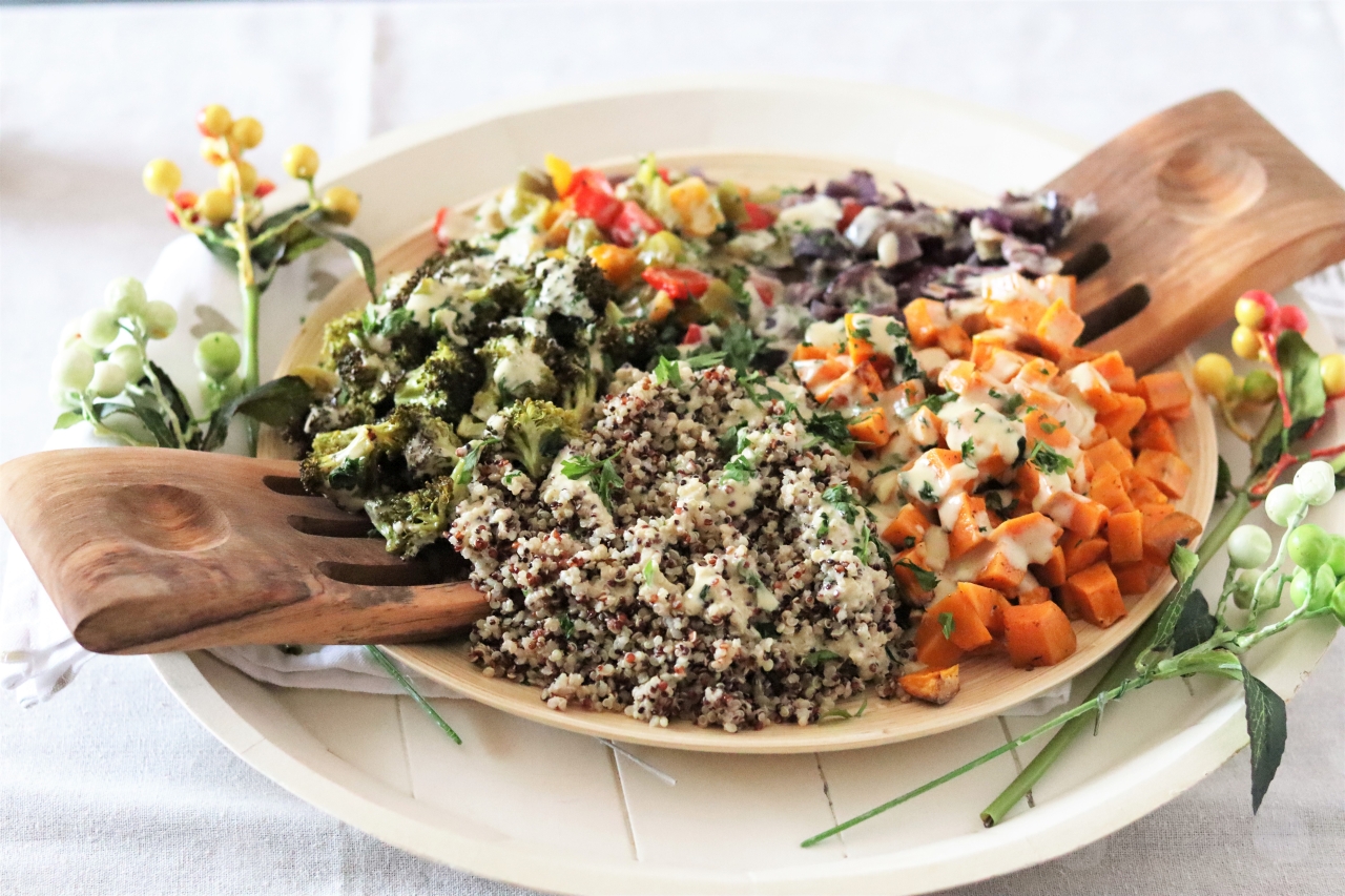 salata de quinoa cu legume coapte