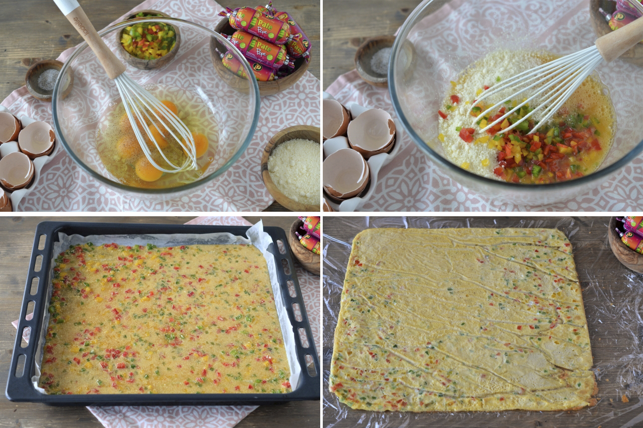 rulada de frittata cu pate