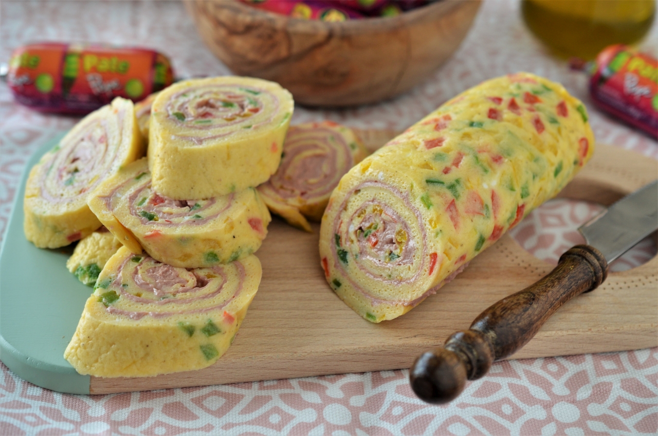 rulada de frittata cu pate