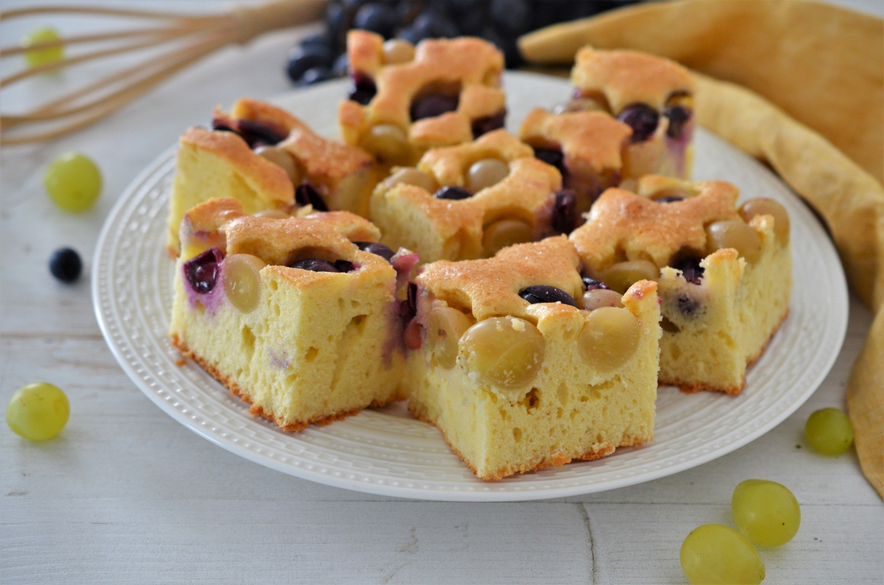 focaccia dulce cu struguri