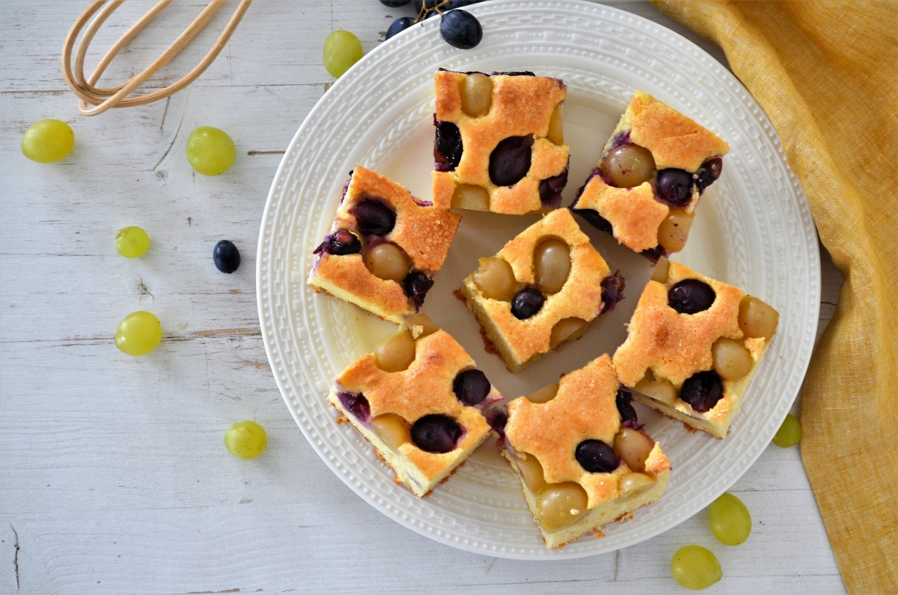 focaccia dulce cu struguri